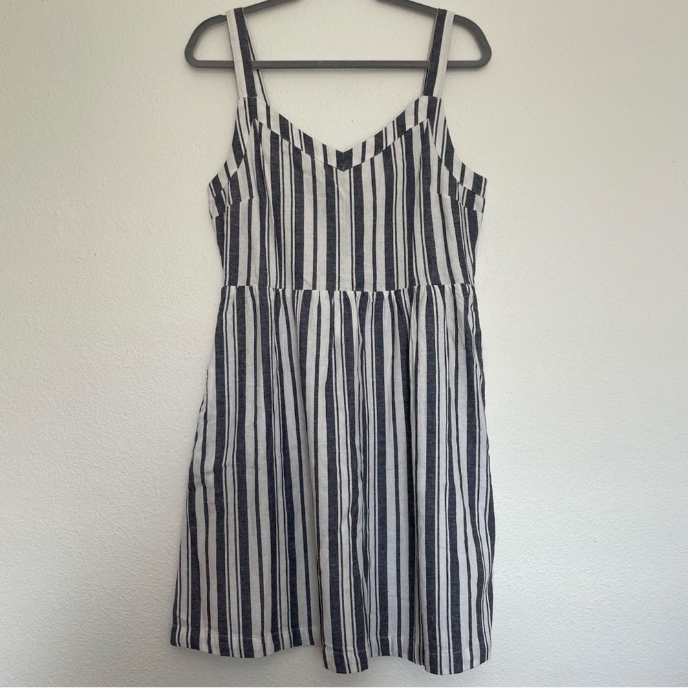 NWT Roxy "Up Above Tank Dress" Summer Striped Mini Dress XL